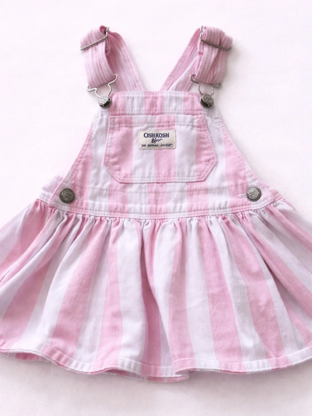 Vintage RARE OshKosh B'Gosh Baby Girl's Size 18 month Girls Denim Overall